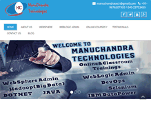 Tablet Screenshot of manuchandratechnologies.com